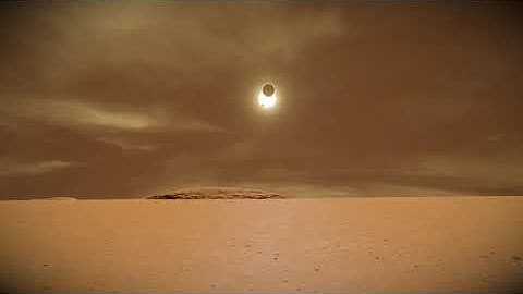 Partial Eclipse on the Red Planet - Space Engineers