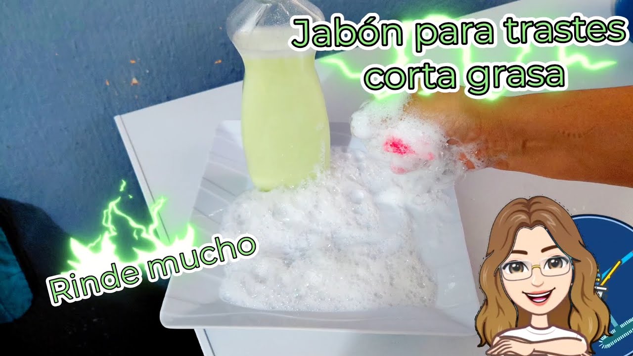 Jabón para trastes corte grasa RINDE MUCHÍSIMO 