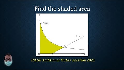 How to find the area under a curve using integration (IGCSE Additional Maths 2021)