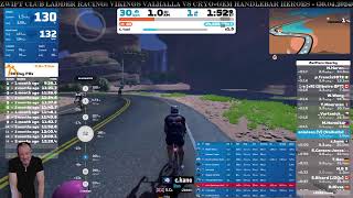 Zwift Club Ladder Racing: Vikings Valhalla vs Cryo-Gem Handlebar Heroes - (30.04.2024)