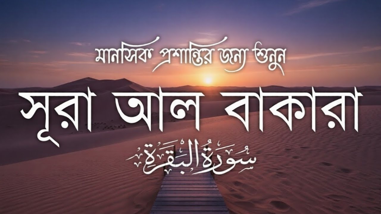 Surah Baqarah سورة البقرة | পরিবারের সুখ-শান্তি ও রিজিকের বরকতের জন্য সূরা আল-বাকারা শুনুন