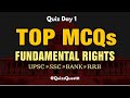 Fundamental Rights MCQ Practice | UPSC SSC BANK RRB Exam Crackers | Day 1 Quiz
