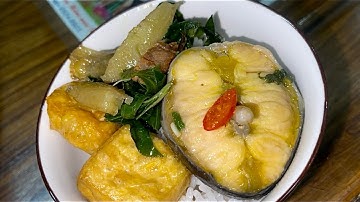 Cá tầm om chuối đậu