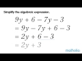 Algebraic Expression Simplification Quiz