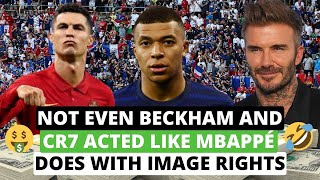 🤑Not even David Beckham and Cristiano Ronaldo acted like Kylian Mbappe does with his image rights 😂🤨