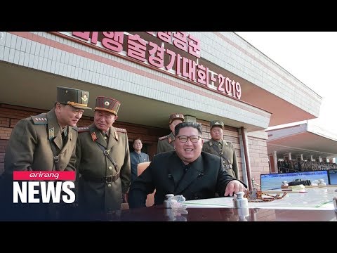 N. Korean leader Kim Jong-un attends flight contest by regime's "invincible" air force: KCNA