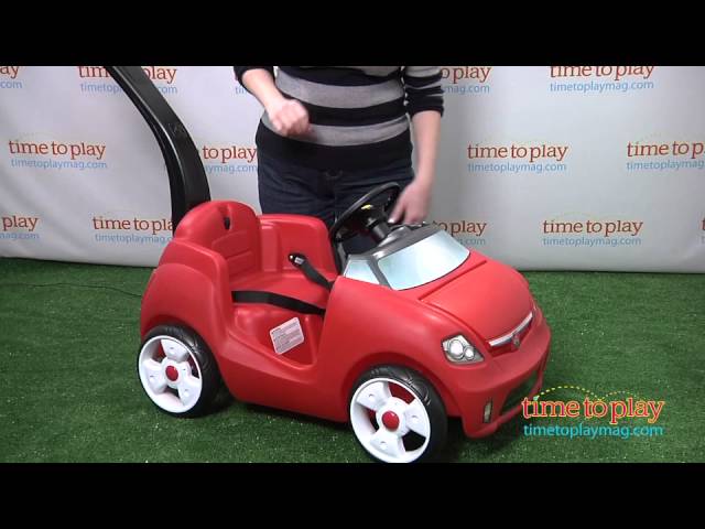 Step2 Easy Steer Sportster Voiture Enfant Porteur Auto en rouge, Véhicule  Jouet avec barre de poussée pour Enfants dès 2 ans