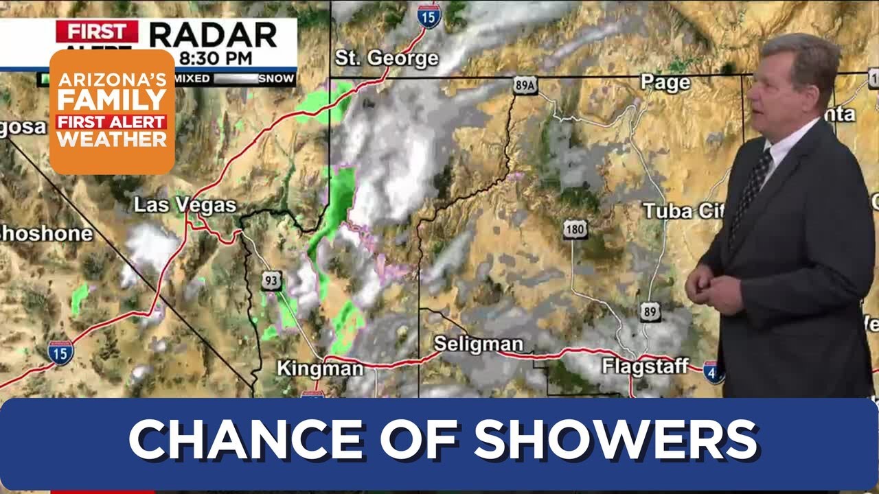 Overnight showers possible for the Phoenix-area - YouTube