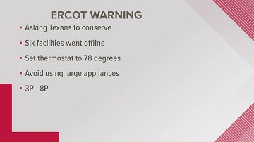 ERCOT asking Texans to conserve power this weekend
