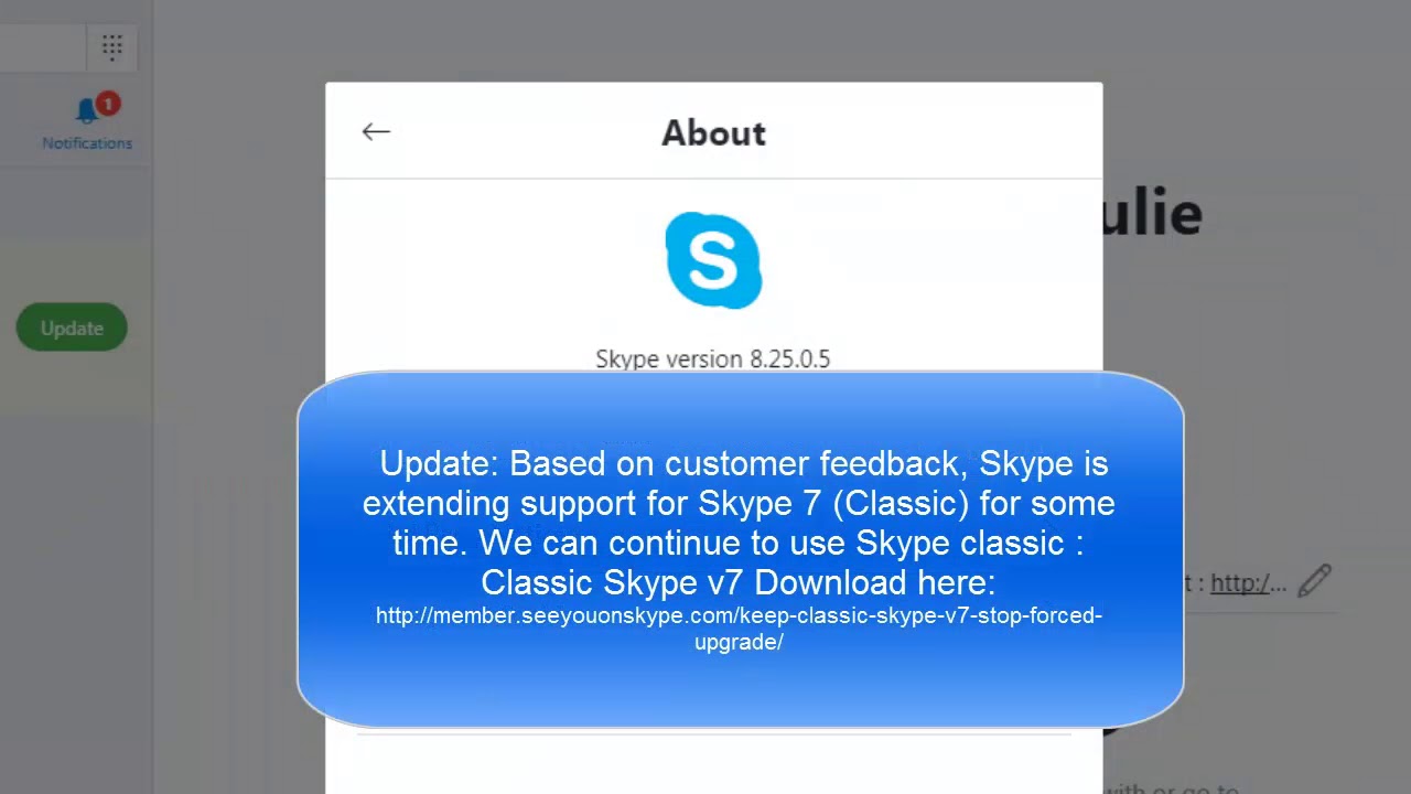 what does the new version of skype look like