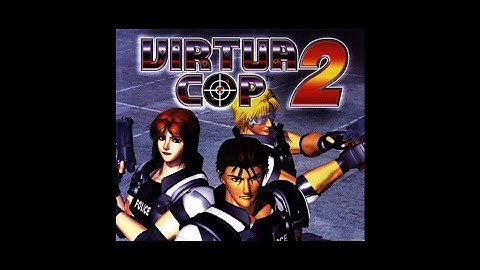 Sega Saturn - Virtua Cop 2 Intro (AI Upscaled)