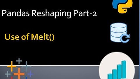 Reshaping Using Melt in Pandas !! Data Science