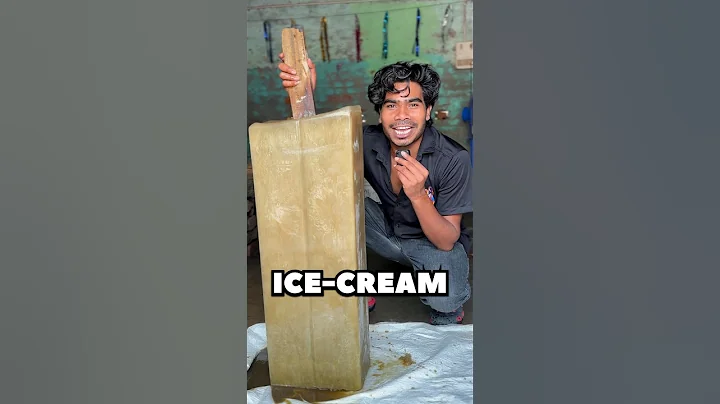 I Make World's Largest Ice cream From Sugarcane Juice.🎋🎋 #food