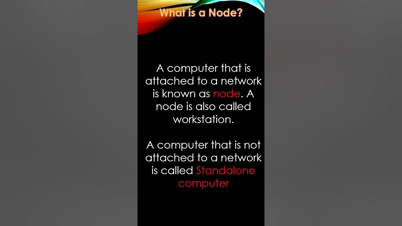 What is a node in Computer network - YouTube