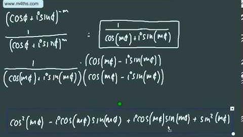 Further Pure 2 FP2 Complex Numbers 10 De Moivres   Negative index   induction