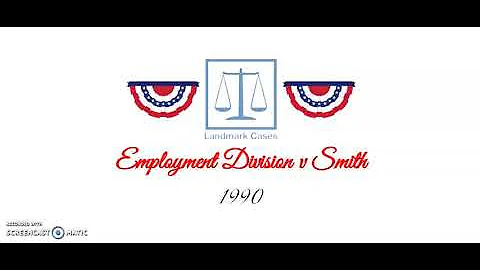 Employment Division v Smith (1990)