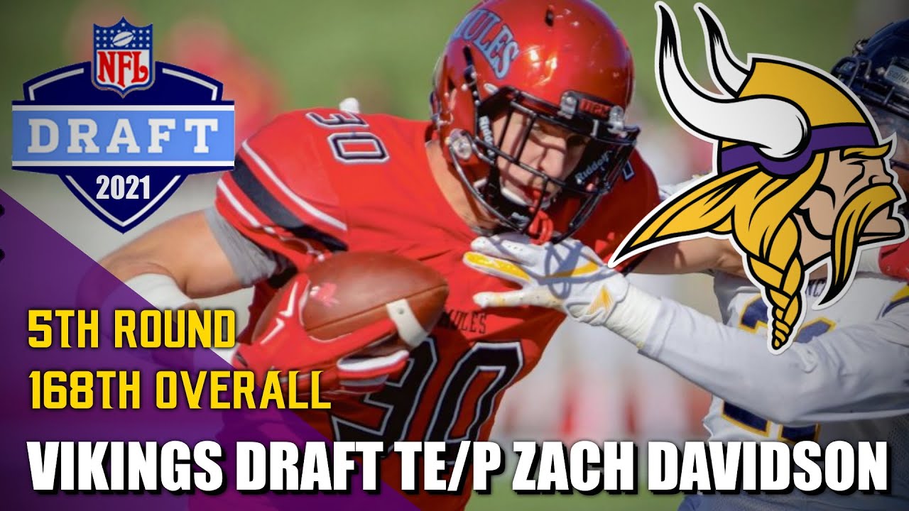 Minnesota Vikings Draft Central Missouri TE/P Zach Davidson | 5th Round, 168th Overall