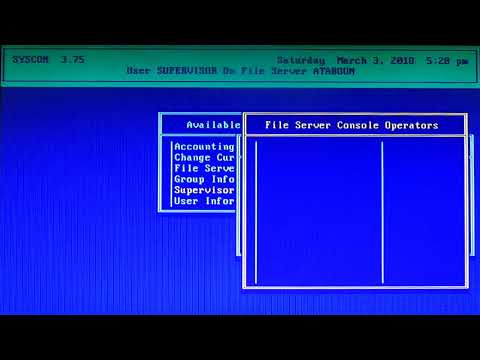NetWare 3.12 - Syscon