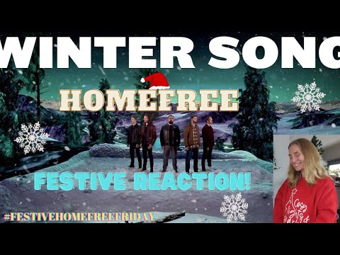 FESTIVE REACTION! HomeFree, Winter Song OFFICIAL VIDEO ❄️⛄️🎄 #FestiveHomeFreeFriday #WinterSong