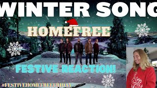 FESTIVE REACTION! HomeFree, Winter Song OFFICIAL VIDEO ❄️⛄️🎄 #FestiveHomeFreeFriday #WinterSong