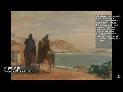 Edgar Degas - Promenade beside the Sea - 2 Hour Screensaver
