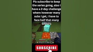 This is day 2 of burning a diamond block for each subscriber #minecraft #day2 #subscribe