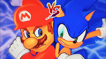 Would Mario beat Sonic The Hedgehog in a Fight