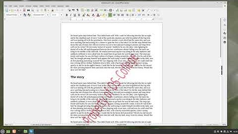 LibreOffice Writer Quick Video: Watermarks