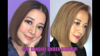 CAT RAMBUT DI RUMAH TANPA BLEACHING | GARNIER COLOR NATURALS MERAH BERRY | HARGA CUMA 10RB?