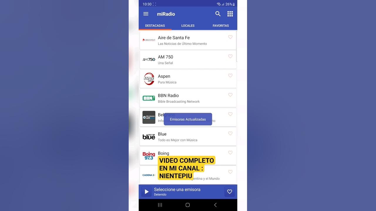 Sequía Margaret Mitchell industria Como ESCUCHAR RADIO AM Y FM EN ANDROID #shorts #android #radio - YouTube