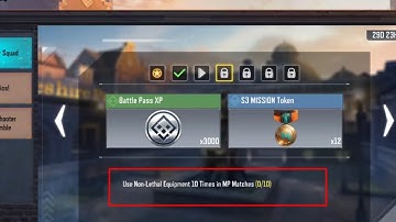 Use Non Lethal equipment 10 times in mp matches