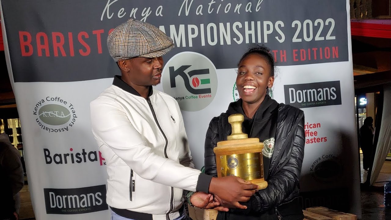 Baristas showcasing their talents in kenya Barista championship 2021/