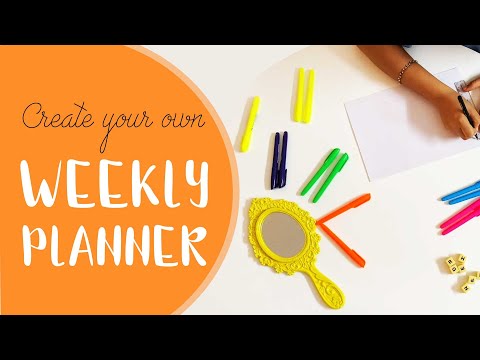 Create your own WEEKLY PLANNER for your SUMMER VACATIONS| #Productivityhack #studyhacks vi