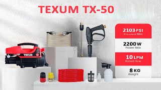 Texum TX-50 Portable high Pressure Car Washer Machine