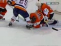 Viktor kozlov helps richard park to score against flyers 2007