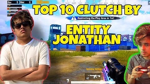 jonathan 1v4 clutch top 10 // Jonathan best 1v4 Clutches // Pubg Mobile // jonathan m416 6x spray