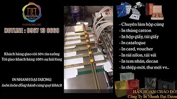 Dây chuyền làm hộp cứng - In Nhanh Đại Dương
