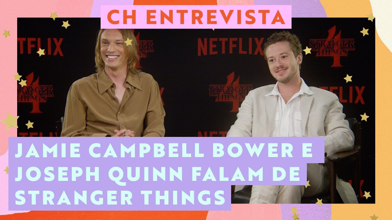 Stranger Things  Joseph Quinn e Jamie Campell chegam ao Brasil para  encontro com os fãs