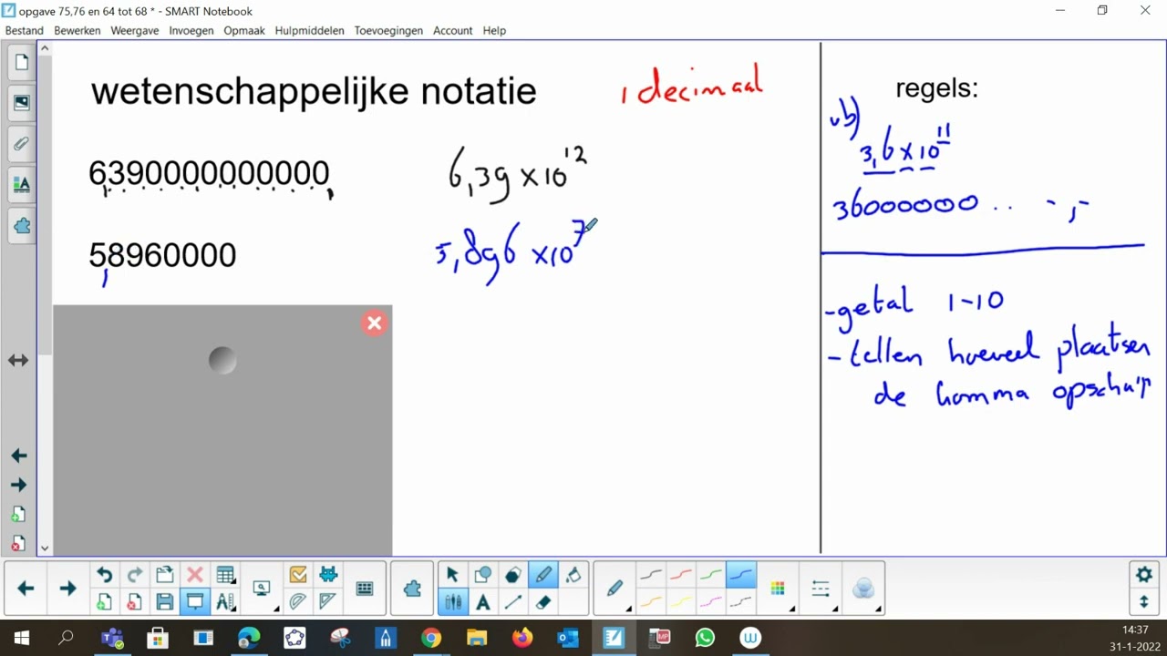 hoofdstuk 5 wetenschappelijke notatie - YouTube