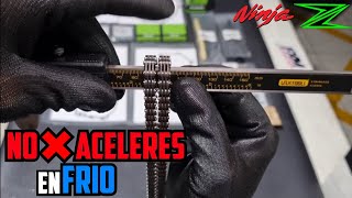 Diagnostico Cadenilla👀 Sistema de Lubricación🩸 SONIDO de MOTOR💚Kawasaki Z250