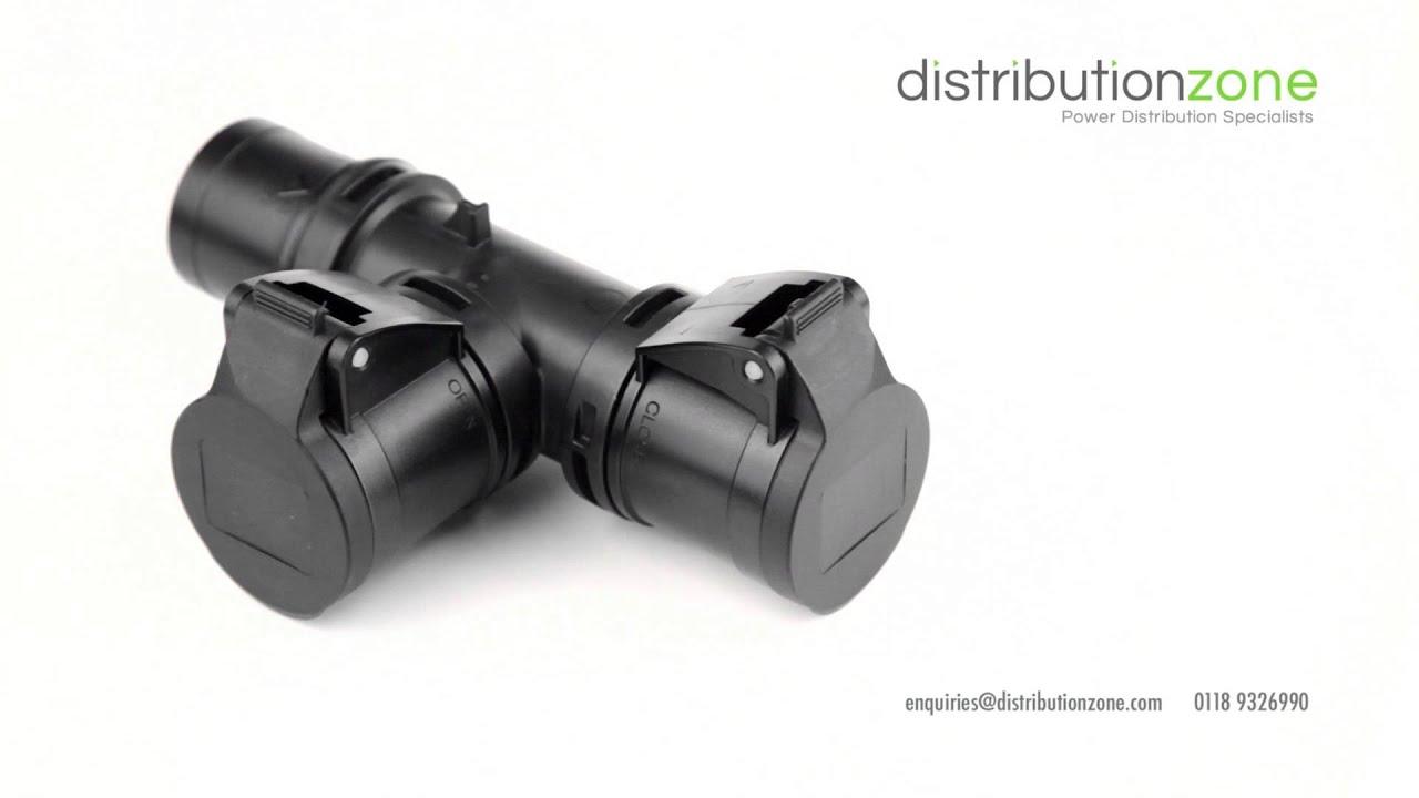 PCE Midnight Series T-Connect 2-Way Adapters IP44