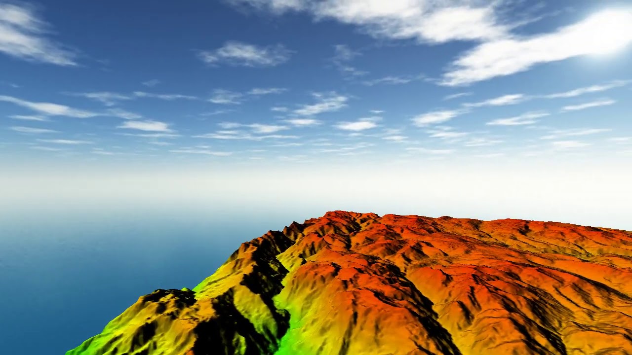 Visualización 3D de un DEM en Global Mapper - YouTube