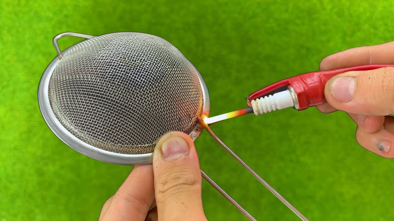 Don't throw away Old Batteries! Genius Invention with Welding Machine ...