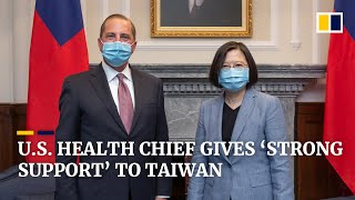 US health chief offers ‘strong support’ to Taiwan in landmark visit