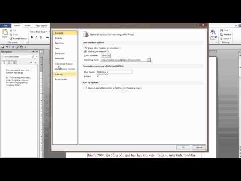 Video: Tắt Sửa Trong Word