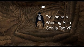 Trolling as a Warning Bot AI in Gorilla Tag with mods! (funny reactions)