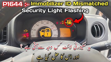 2022 suzuki Alto Dtc P1644 Immobilizer ID Mismatched | security light blinking car not start  issue