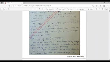 ECE 32 DSP_ DSP Architecture _Class _30