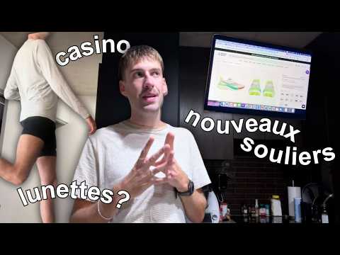 Semaine self care, je vais avoir des lunettes, soirée au casino, nouveau souliers de course!