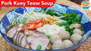 Simple Kuey Teow Soup Recipe (No Stock/ MSG needed)
